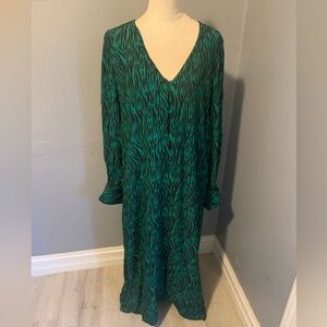 Karenbritchick THE DROP NWT Maxi Dress Green/Blk Size XL